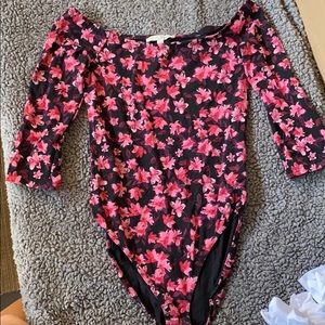 Express floral bodysuit